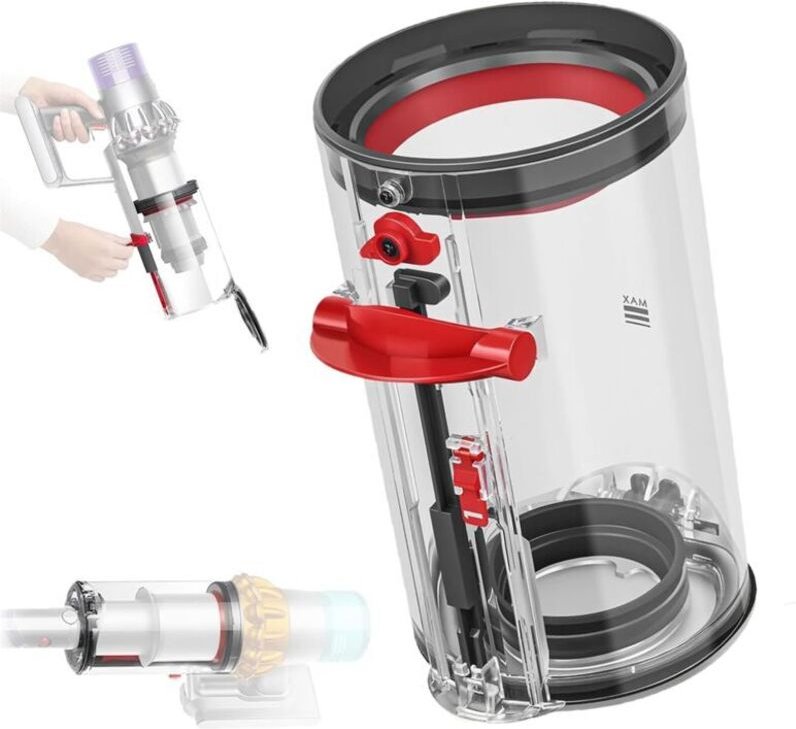 Vtizikl Compatible avec les accessoires pour aspirateurs Dyson : bac à poussière V6, V7, V8 gobelet à poussière V10 poub...