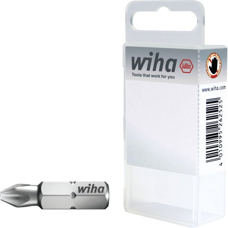 Wiha Bit Set Standard 25 mm Phillips (PH1) 10-tlg. 1/4" C6,3 in Box (32055)