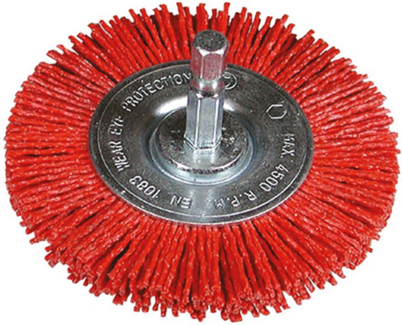 Rundbürste 75 mit Schaft 1/4' Nylon fein - hikoky - 751329