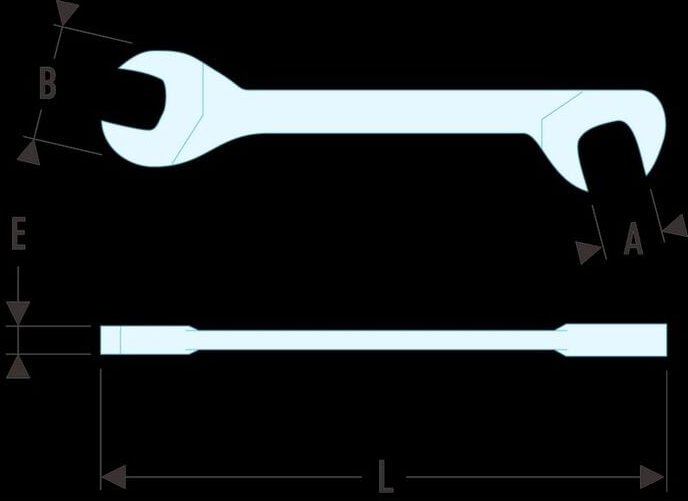 Facom 34.10 Maulschluessel ''Mikromechanik'' 10 mm