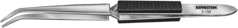 Bernstein - Tools for Electronics 5-156 Lötpinzette Flach-rund, gebogen 160 mm