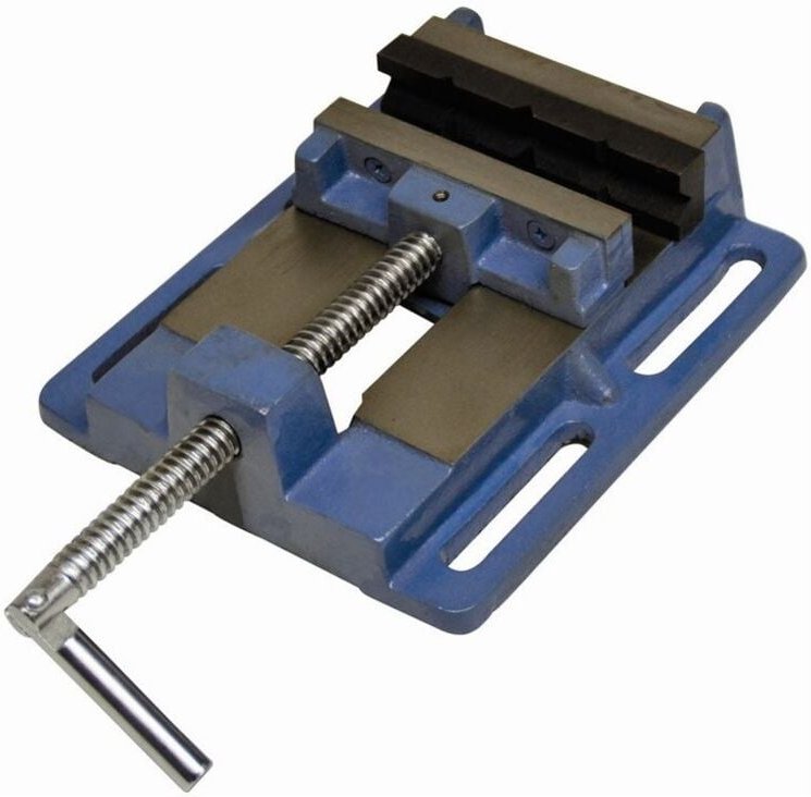 Güde - Guss Maschinenschraubstock Schraubstock 100mm Tischschraubstock Bohrmaschine