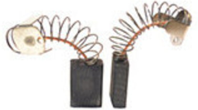 Set aus 2 anpassbaren Kohlen für Flex. Abmessungen: 6 x 13 x 19 mm.