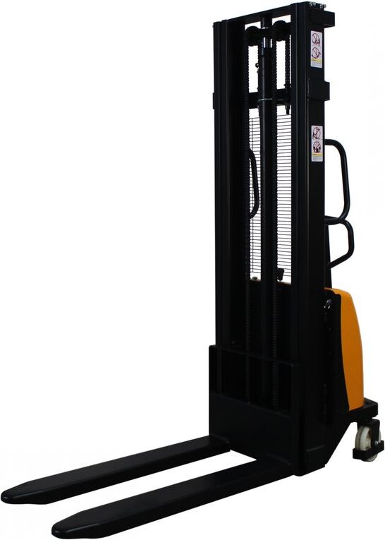 qteck Semi-Elektrischer Hochhubwagen HSE-Serie 1150mm Gabellänge Nylon/Tandem 1000kg Tragkraft 3000mm Hubhöhe