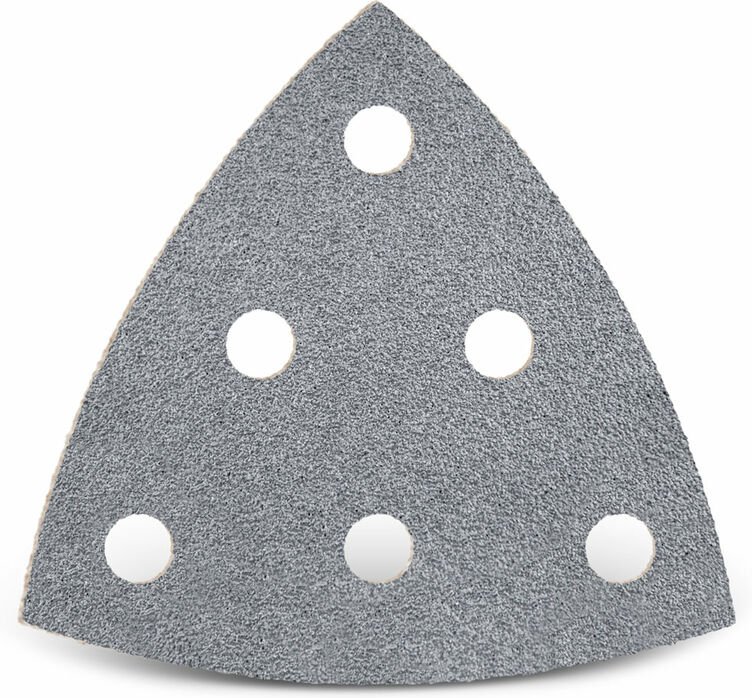 Platinum Klett-Schleifblätter, 93 mm, 6-Loch, f. Deltaschleifer, Halbedelkorund (50 Stk.) K60 - Menzer