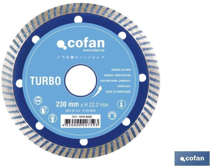 Basic Turbo Diamantscheibe 230 mm.