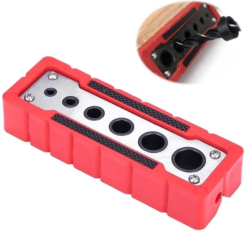 6-Zoll-Bohrschablone, 2-12 mm Bohrwerkzeug für rechtwinkliges und präzises Bohren auf Oberflächen, runden Materialien un...