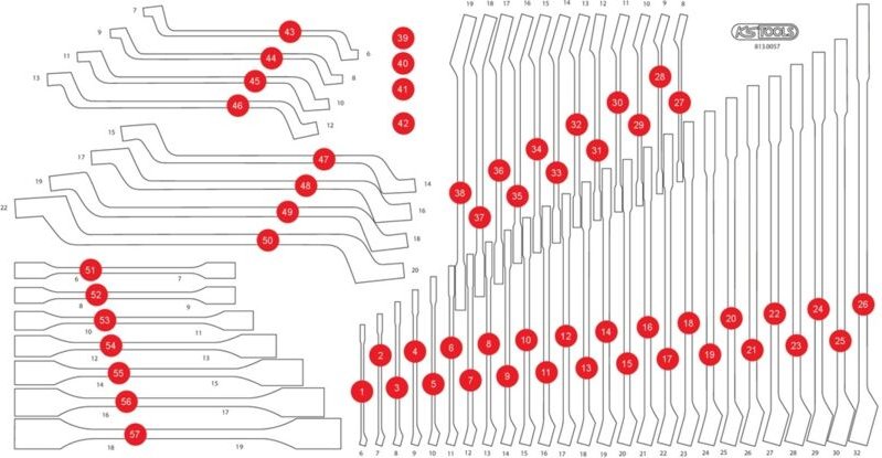 Ks Tools Leere Schaumstoffeinlage zu 813.0057