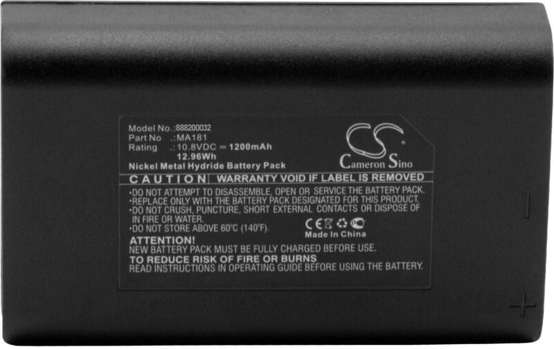 1x Akku kompatibel mit Regency-Relm HH2500, mcd, HH400, MINI-COMM2, MINI-COMM1 Funkgerät, Walkie Talkie (1200 mAh, 10,8 ...