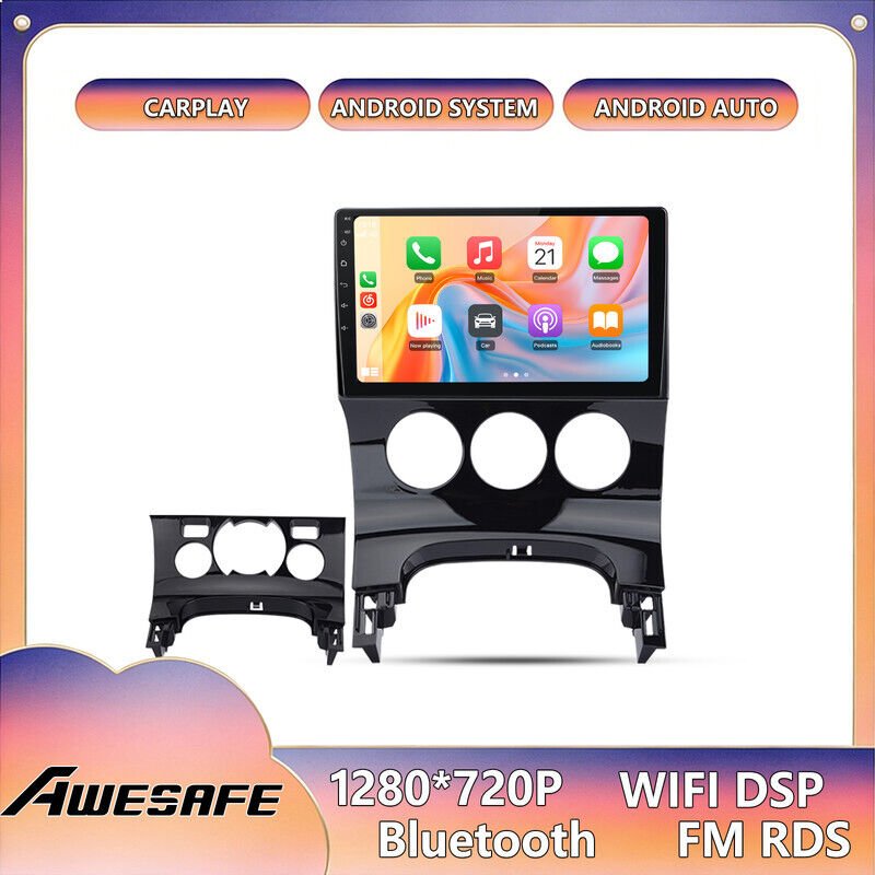 AWESAFE Autoradio Android 13 für Peugeot 3008/5008 (2009–2016) 6GB+128GB 9'' Touchscreen CarPlay Android Auto GPS WiFi
