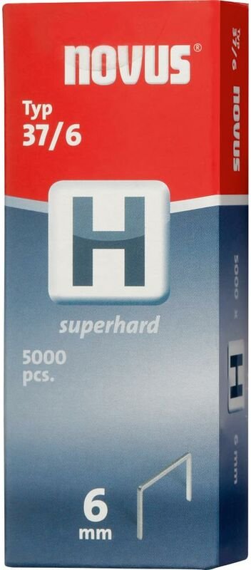 Feindrahtklammer h Typ 37/6 mm zn Novus ve à 5000 Stück