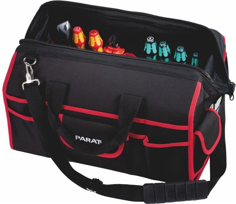 Werkzeugtasche Basic Tool Softbag m Föcher + Gummischlaufen, Schultergurt - Parat