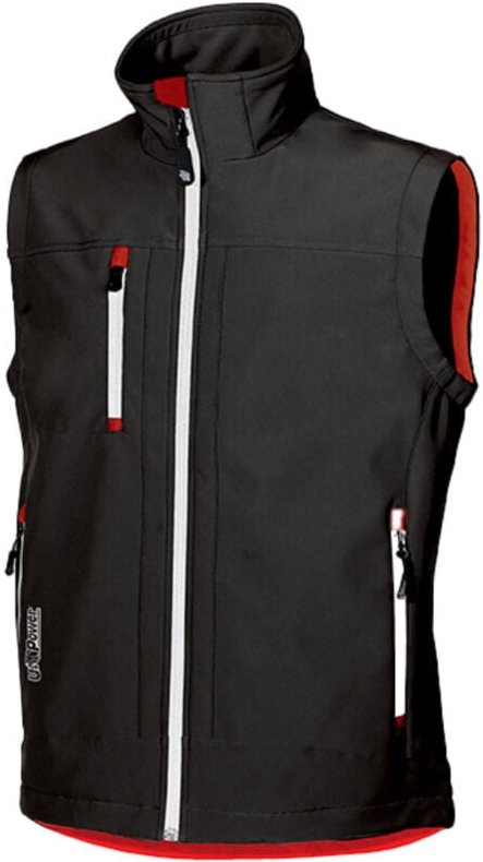 Ärmelloser Softshell-Arbeitweste CLIMB Schwarz 4XL