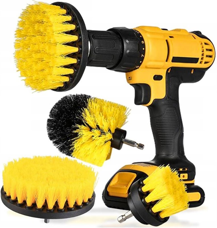 TM-00410 Reinigungsbürsten für Bohrmaschine und Schraubendreher, 4er-Set