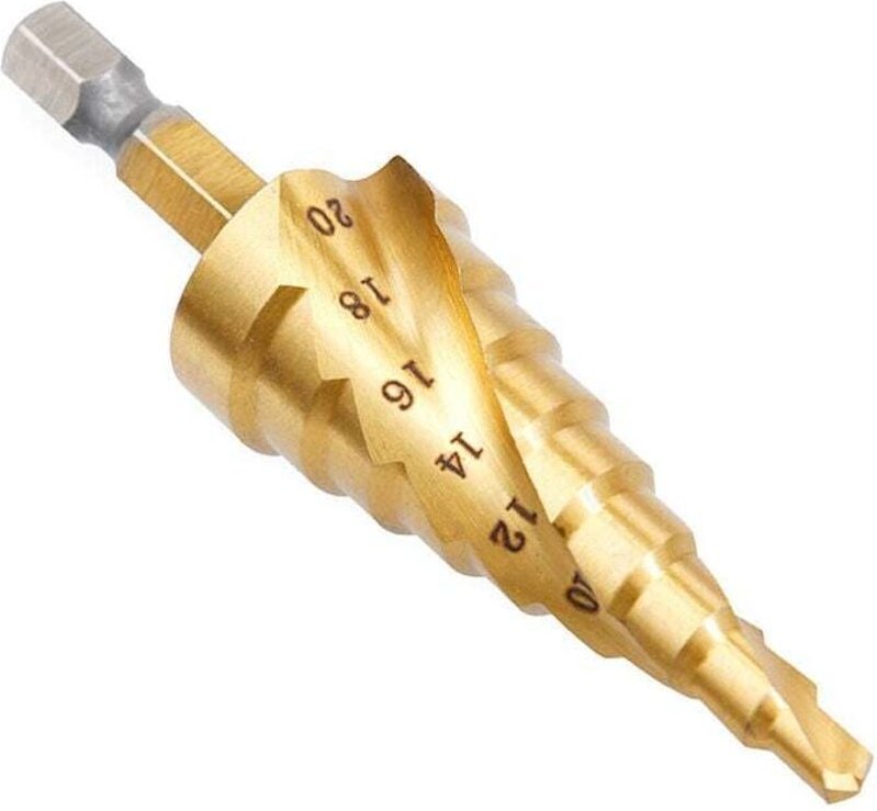 Spiralnut-Sechskantbohrer + 3-teiliges Körner-Set