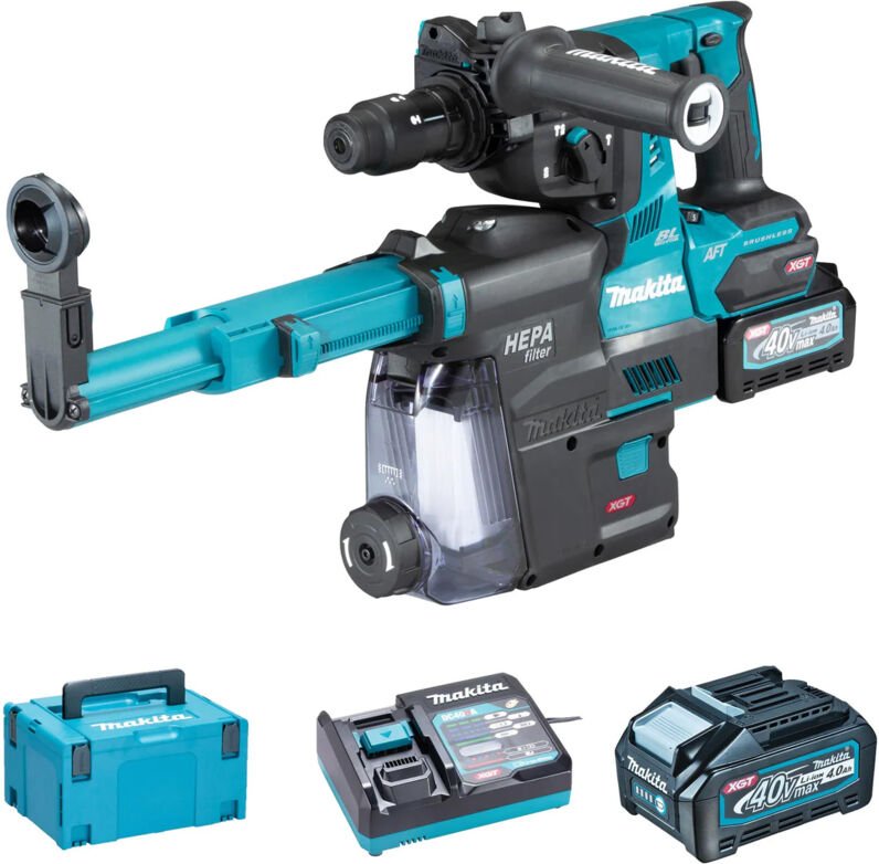 Makita - SDS-Plus Bohrhammer 40 v max Li-Ion 4 Ah 28 mm HR002GM204