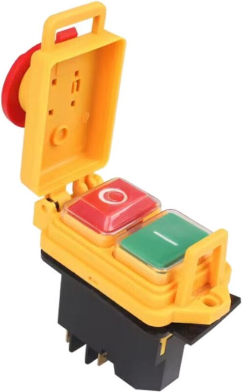 Trade-Shop Ein-Aus-Schalter / Hauptschalter / Geräteschalter / Taster YH02-A 16A 250V mit 5 Anschlusskontakten für stati...