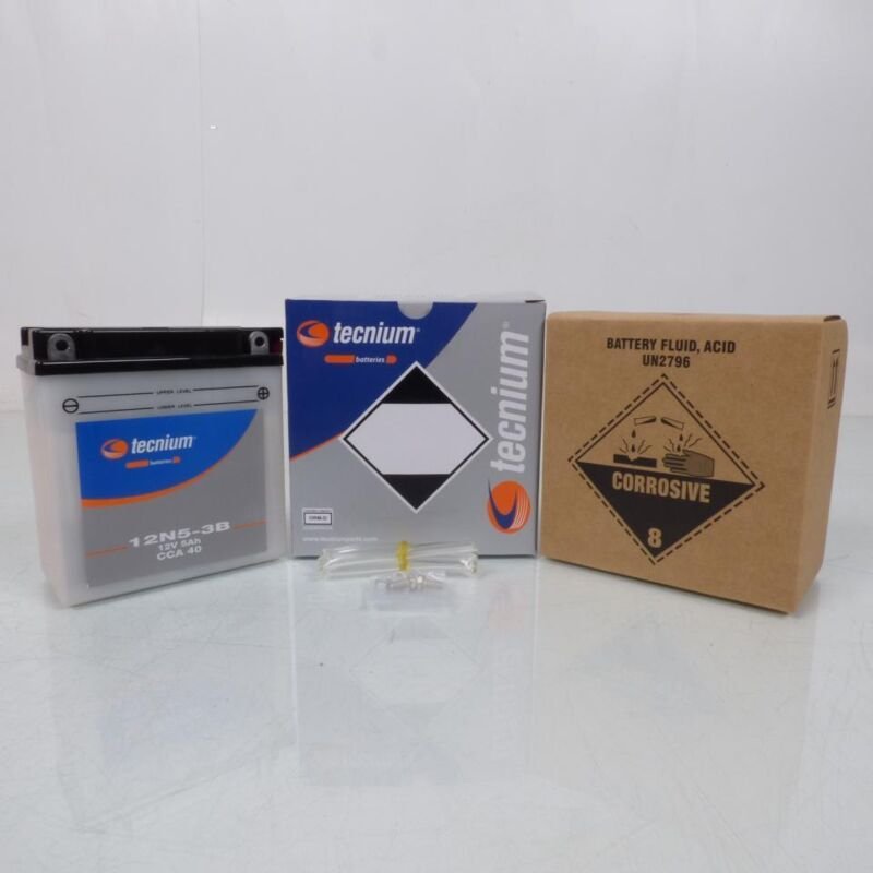 Tecnium Batterie für Motorrad Suzuki 125 GT 1975 bis 1977 12N5-3B
