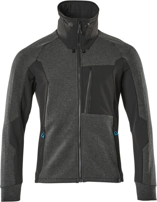 Advanced Sweatjacke Gr. 3XL schwarz-meliert/schwarz - Mascot