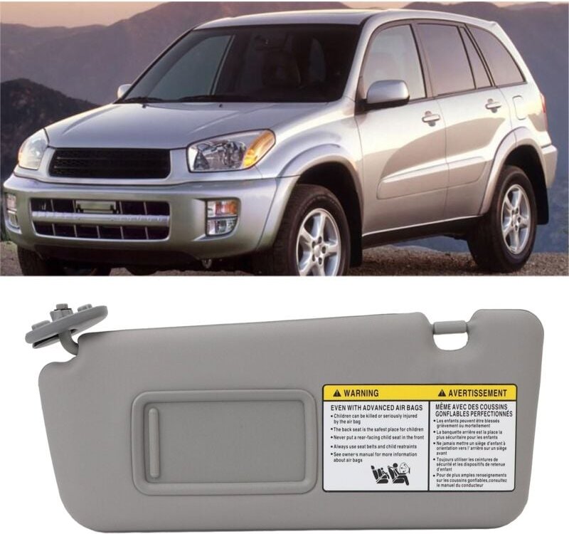 Sonnenblende 7432042420B0, linke Fahrerseite, multifunktionale Sonnenblende mit Make-up-Spiegel, Ersatz für RAV4 2004 bi...