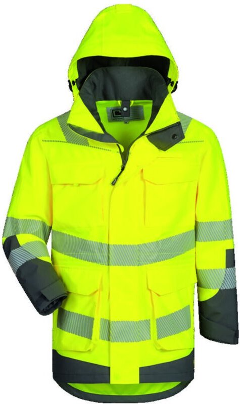 Elysee Warnschutzparka Arwid gelb/grau Gr. XL