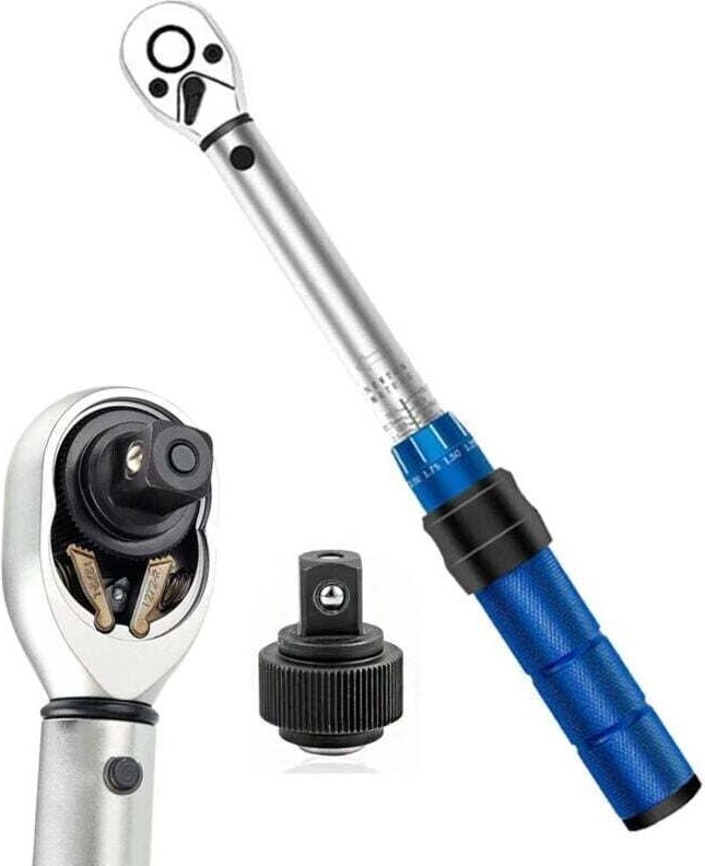 Fahrrad-Drehmomentschlüssel 5-25 Nm, 1/4'-Antrieb Kleiner Klick-Drehmomentschlüssel mit Doppelrichtungseinstellung und 7...