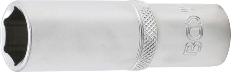 BGS Steckschlüssel-Einsatz Sechskant tief Antrieb Innenvierkant 12,5 mm (1/2") SW 17 mm - 10557