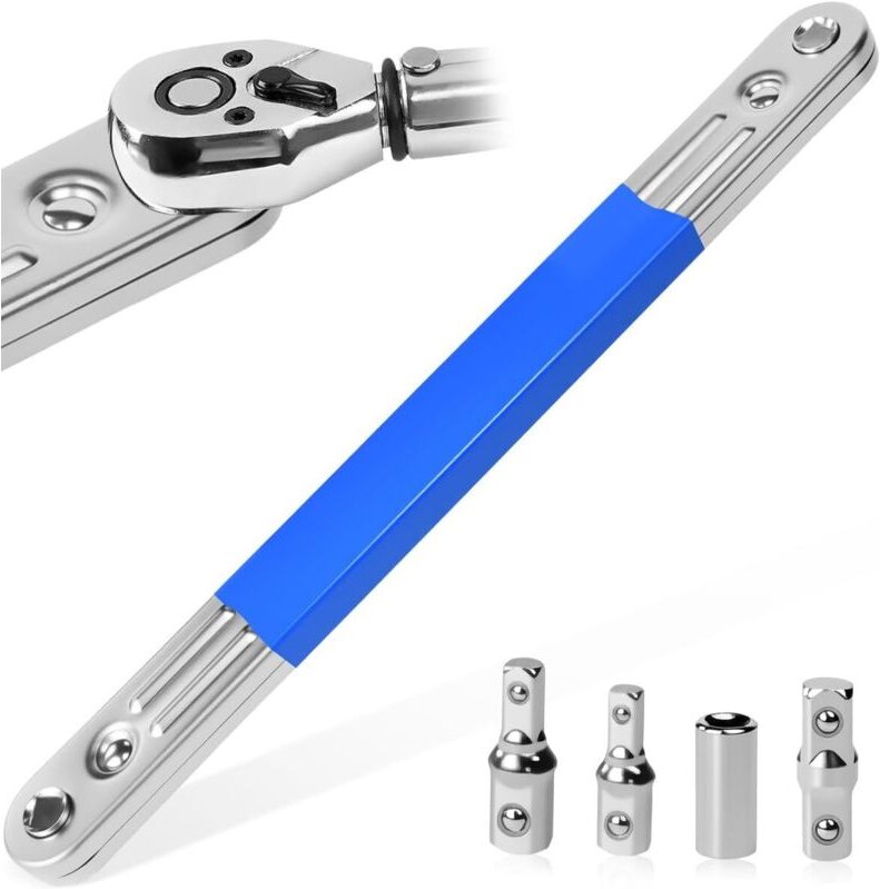 Versetzter Verlängerungsschlüssel 1/4", 3/8", 1/2" Steckschlüssel für Mechaniker