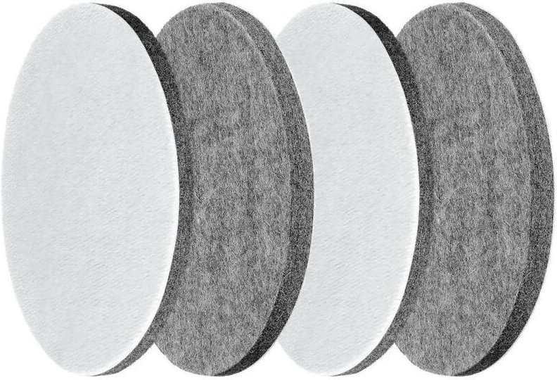6 Polierfilzpads (125 mm) für Exzenterschleifer, Filzpolierpads für Glas, Autopolierpads, 125-mm-Klettfilzpads