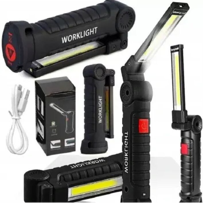 LED-Werkstattlampe - Taschenlampe mit Magnet