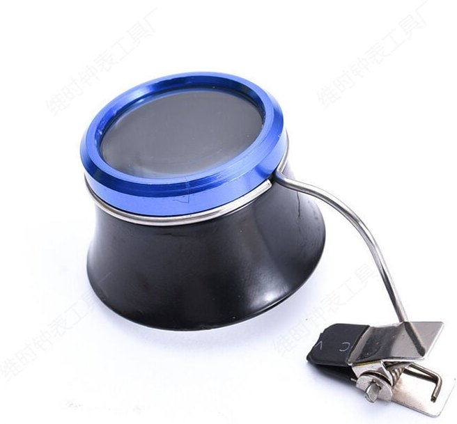 Sollbry - Juwelierlupe, tragbare Clip-on-Brillenlupe, Uhrmacherlupe, Uhrenreparaturwerkzeug für Diamanten, Juweliermünze...