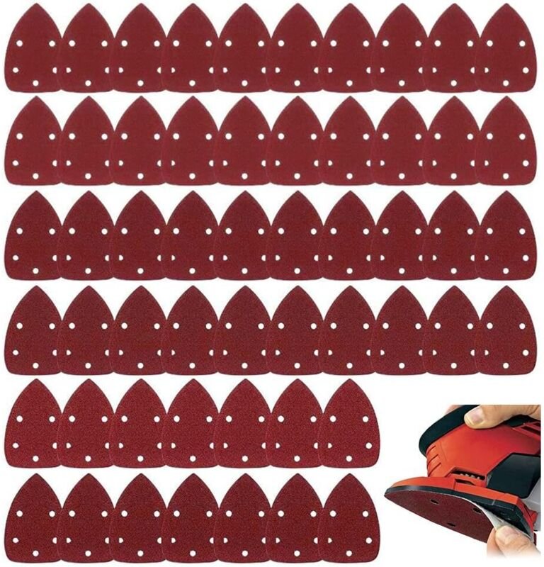 60 Stück Schleifblätter Schleifpapier Schleifpapier Dreieck Schleifpapier Mausschleifer Schleifmittel Klettverschluss So...