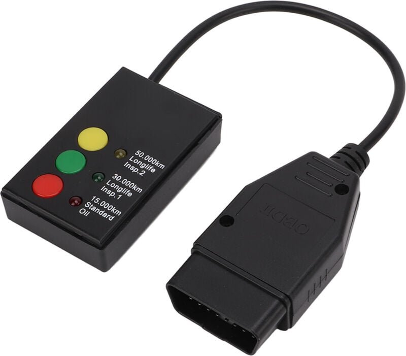 Kfz-Diagnosescanner, Ölservice-Reset-Tool, 16-poliger OBD2-Auto-SRS-Scanner mit 3 Tasten, Ölservice-Reset-Tool, Inspekti...