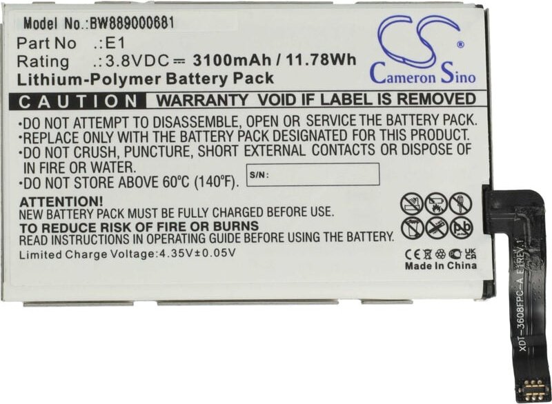 Vhbw - Akku kompatibel mit GlocalMe U2, U2CS, U2S Router Modem Hotspots (3100mAh, 3,8V, Li-Polymer)