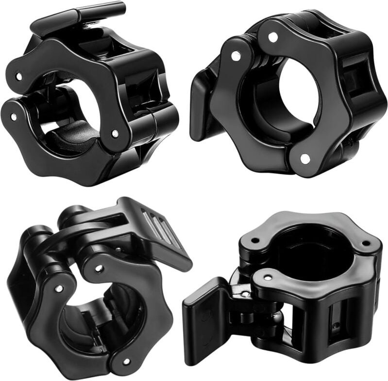 4-teiliges Hantelklemmen-Set, 30-mm-Hantelklemmen, Hantelverschlussclips, Verriegelungsring, Hantelklemmen-Entriegelung,...