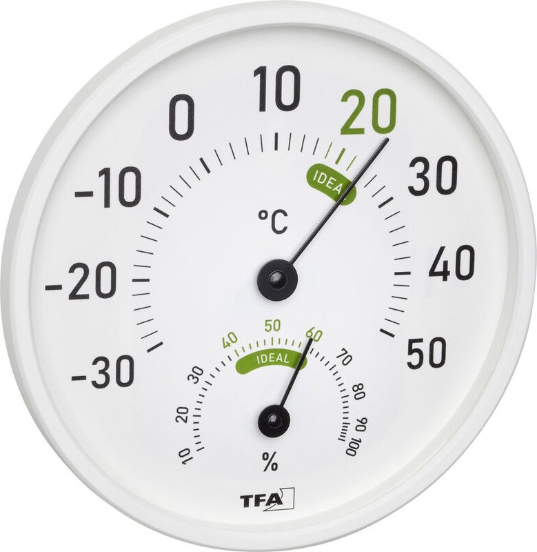 Thermo-/Hygrometer Weiß 45.2045.02 - Tfa Dostmann
