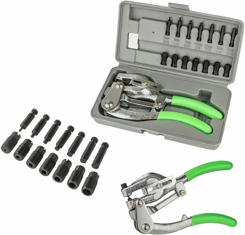 Dema - Blech-Lochzangen-Set im Koffer Lochzange Lochzangenset Zange kfz Karosserie Set