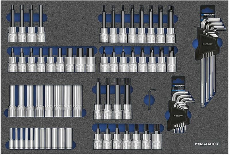 Mts Steckschlüssel-Satz, 78-tlg., 1/4-1/2' (3/3