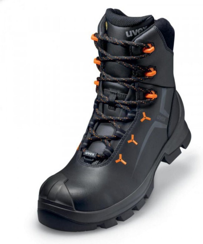 Uvex Sicherheitsstiefel S3 CI, HI, HRO SRC uvex 2 MACSOLE aus Leder, uvex xenova Kunststoffkappe, Weite 12, Größe 51