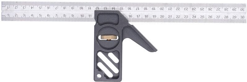 Ej.Life Holzbearbeitung DIY Aktives Winkellineal, Stahllinealbegrenzer, Linealbegrenzungsblock, Begrenzungslineal aus Al...