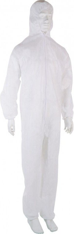 Polypropylen-Overall mit Kapuze und Reißverschluss singer - Weiß Größe xxl - PLYCBC05