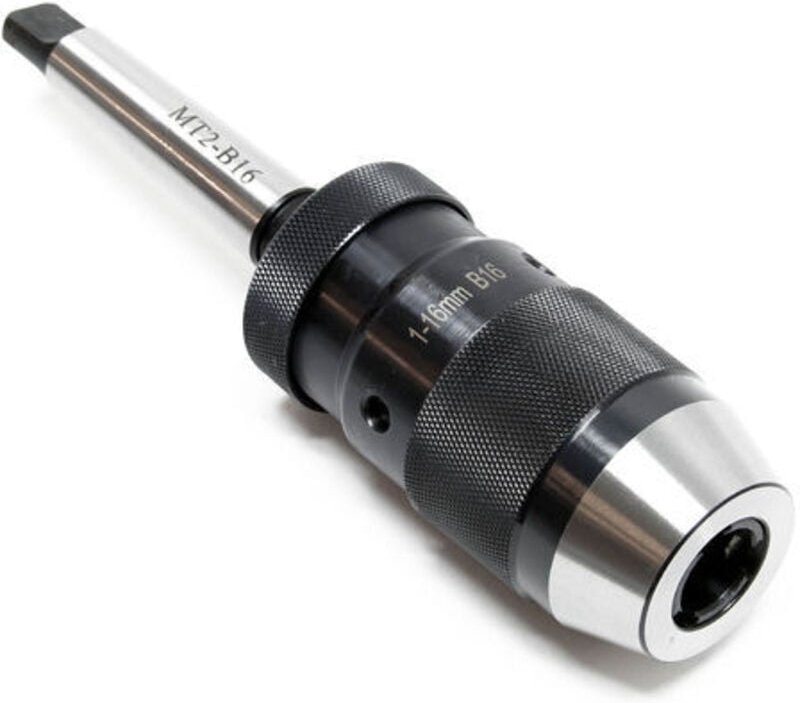 Wiltec Schnellspannbohrfutter MK2-B16 mit 16mm Spannbereich und integriertem Morsekegel Bohrfutter für Bohrmaschine Fräs...