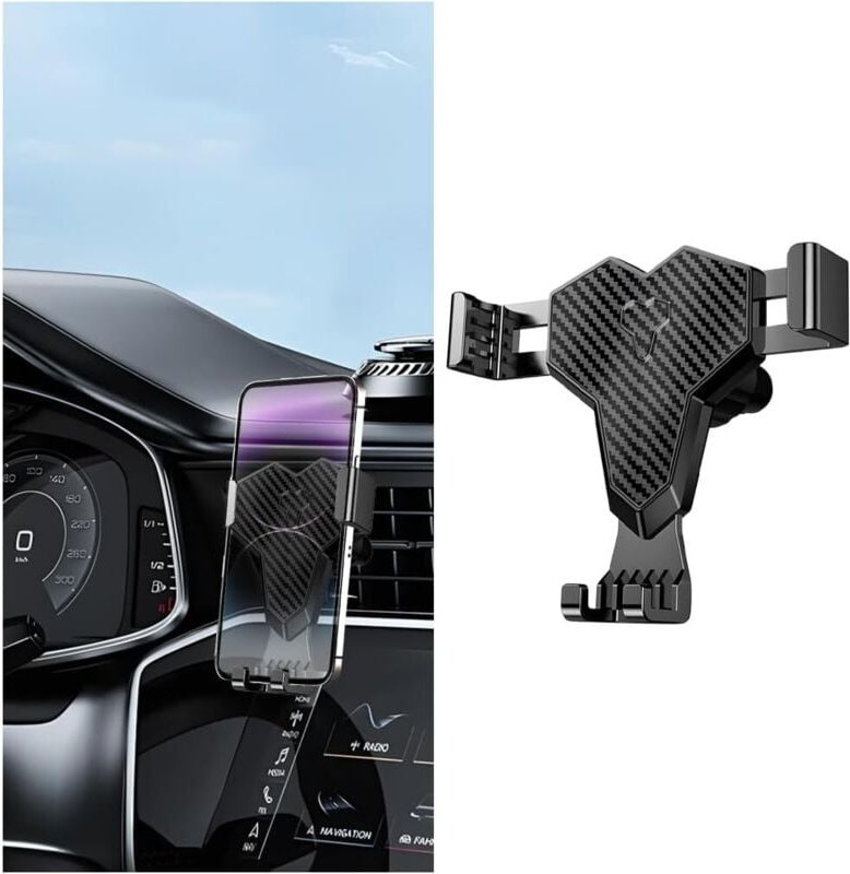 CCYKXA Auto-Lüftungshalterung, 360 ° drehbare Auto-Telefonhalterung, Autozubehör, automatische Lüftungs-Handyhalterung, ...