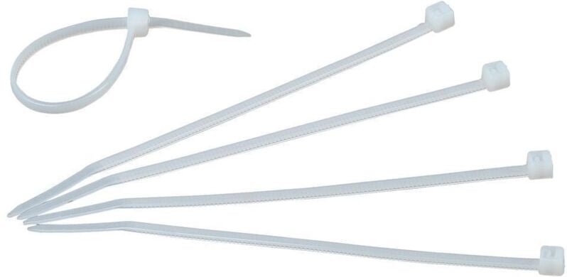 Kabelbinder, L100mm, natur, 2,5x1,1mm, Polyamid (PA), -40-85°C, Kunststoffzunge/-nase, 356801098