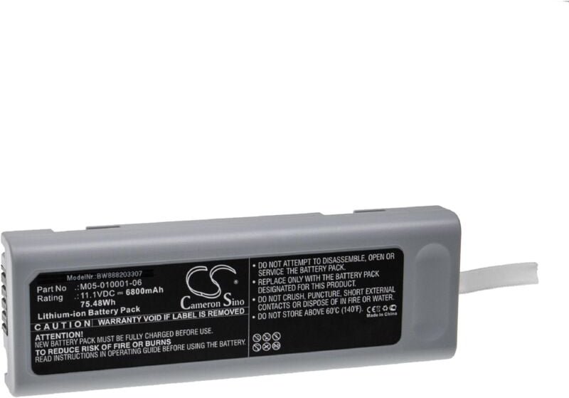 Akku kompatibel mit Mindray Accutor v, Datascope Ex 0146-00-0099 - trio Medizintechnik (6800mAh, 11,1V, Li-Ion) - Vhbw