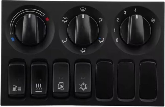 Tlily - 1797411 Auto-AC-Schalter 1543095 LKW-Panel Klimaheizungssteuerung kombiniert für p-, g-, r-, -Serie