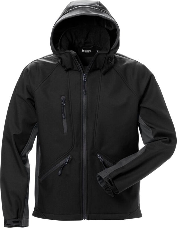 Acode 124149-996-3XL Acode WindWear Softshell-Jacke 1414 SHI Schwarz/Grau Softsh