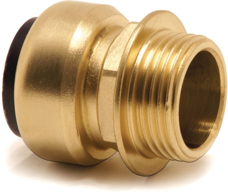 Aircraft 2150011 Gerade Einschraubsteckverbinder (Messing) 18 mm AD / R¾'' AG
