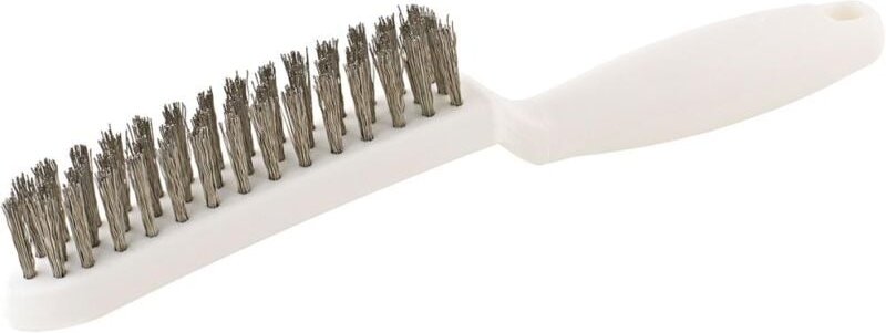 Handdrahtbürste va 3 rhg gewellt 0,35mm Kunststoffgriff (pp)