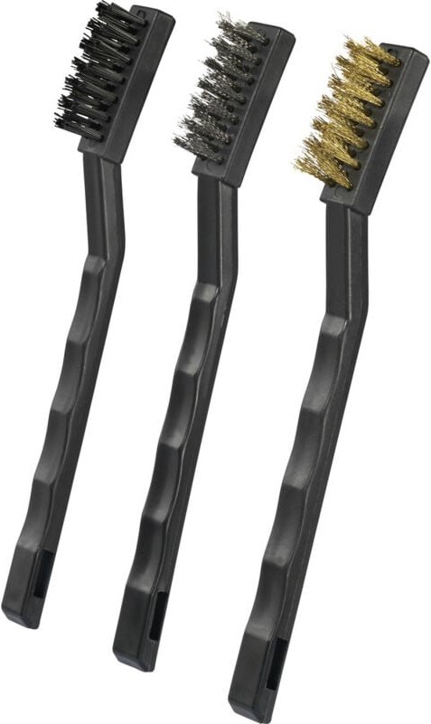 TOOLCRAFT Drahtbürste Edelstahl, Nylon, Messing 170 mm 1 Set